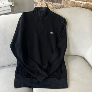 Lacoste Men’s Quarter Zip in Black